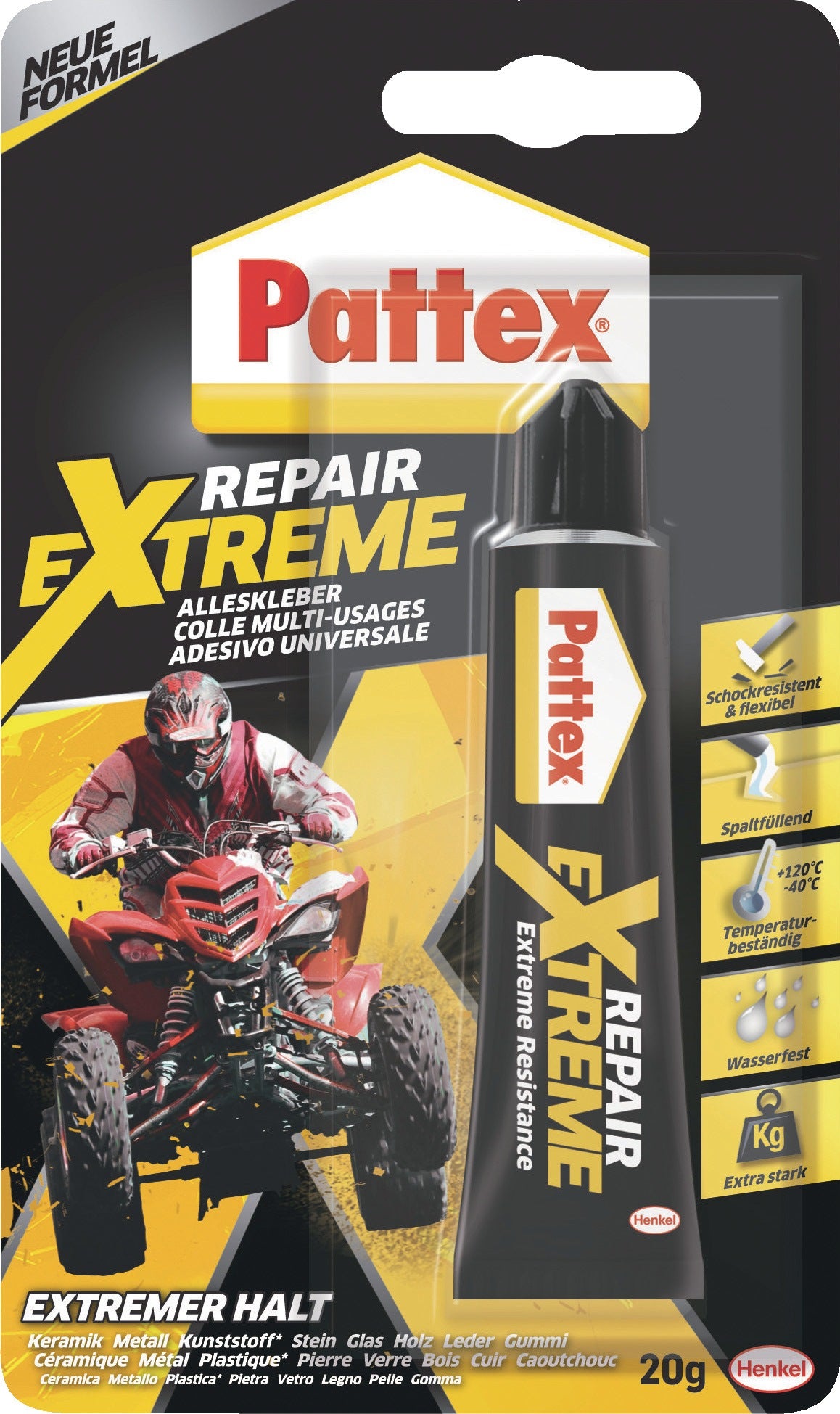 PATTEX Spezialkleber Repair Extreme PRXG2 20 g Tube, transparent