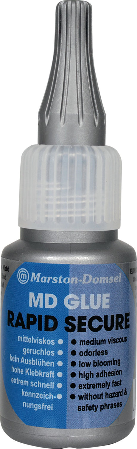 MARSTON Rapidkleber MD GLUE SECURE 20g farblos – 12 Stück Vorratspack