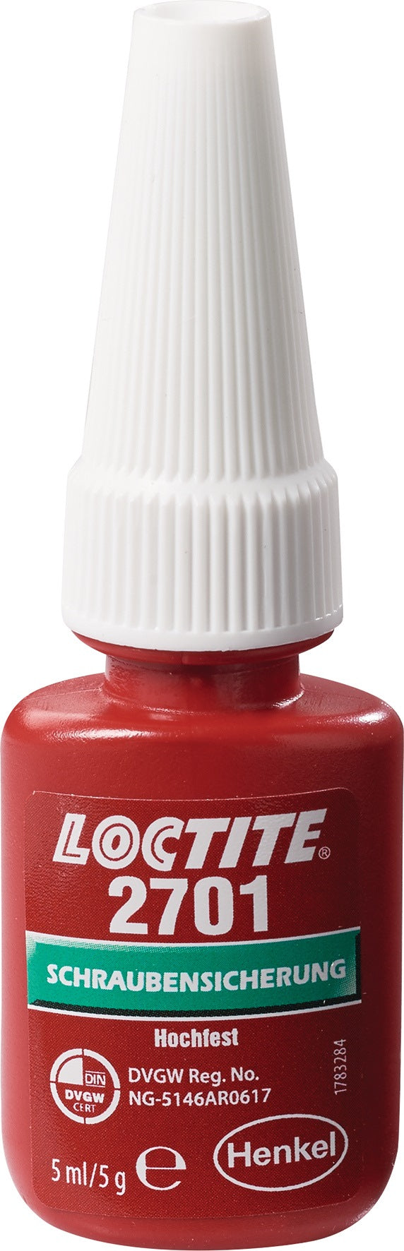 LOCTITE Schraubensicherung 2701, 5 ml Flasche, hochfest, niedrigviskos, grün