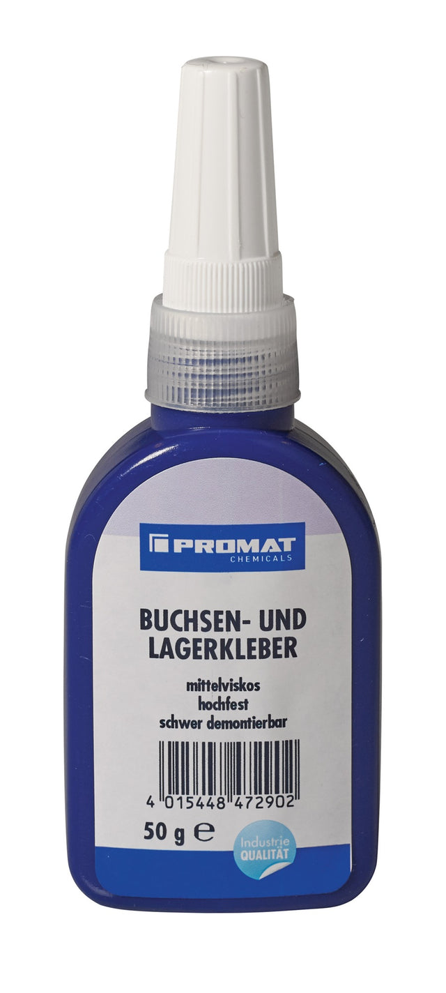 PROMAT CHEMICALS Buchsen-/Lagerkleber hochfest mittelviskos grün 50g Flasche – 10 Stück