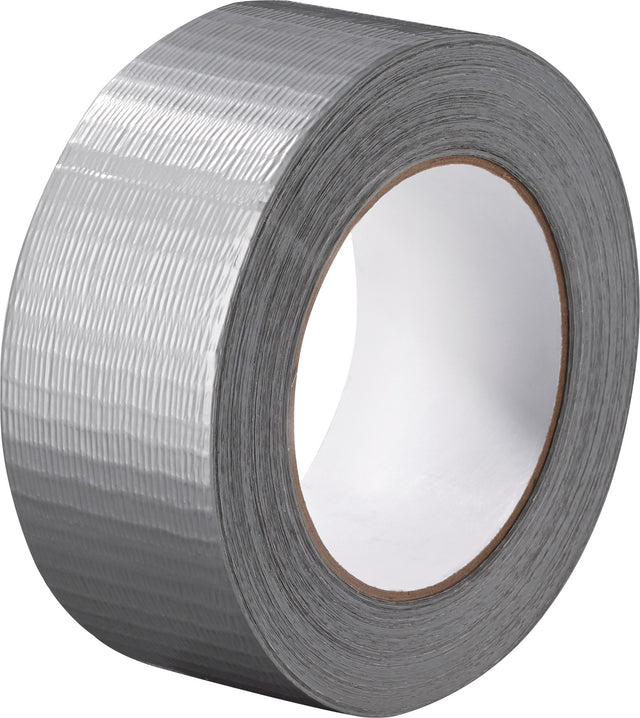 PROMAT Gewebeband silber 50 m x 48 mm – PE-beschichtetes Klebeband, reißfest & wasserundurchlässig