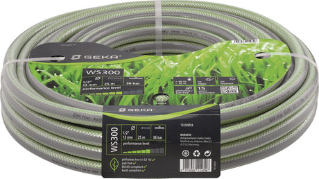 GEKA Wasserschlauch WS300 25 m – 4-lagig, UV-beständig, 13 mm Innendurchmesser