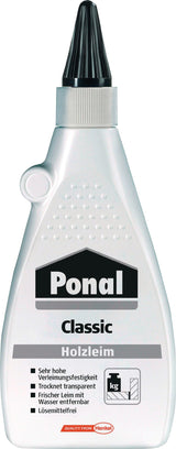 PONAL Holzleim Classic 120g Flasche EN 204 D1 D2 – 12 Stück