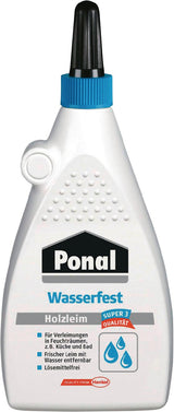PONAL Holzleim Wasserfest/Super 3 120g EN 204: D3 Flasche – 12 Stück