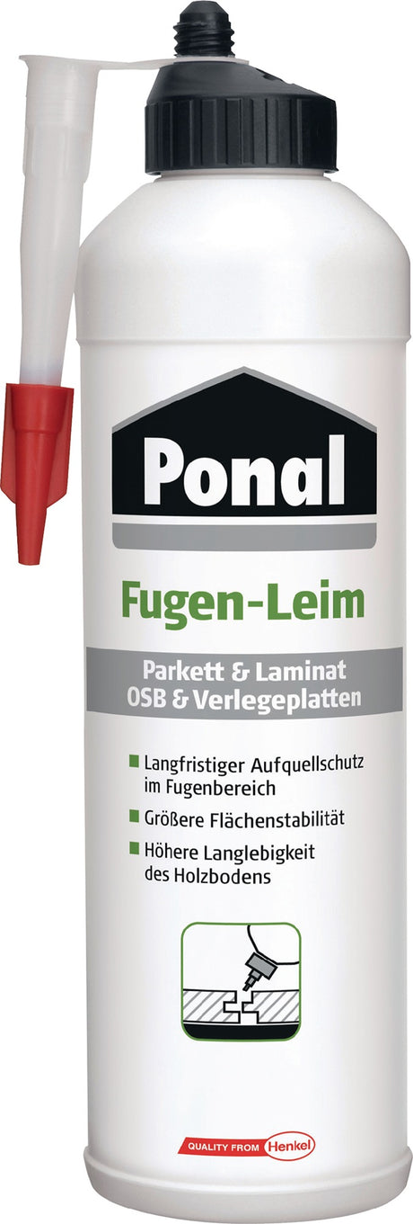 PONAL Parkett- & Laminat-Fugenleim 1 kg – EN 204 D4, 12er-Pack