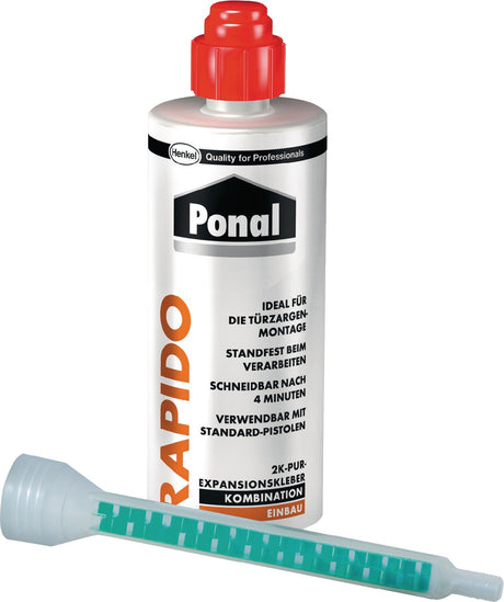 PONAL 2K-Expansionskleber Rapido 165 g Kartusche – 10er Pack, schnelle Aushärtung