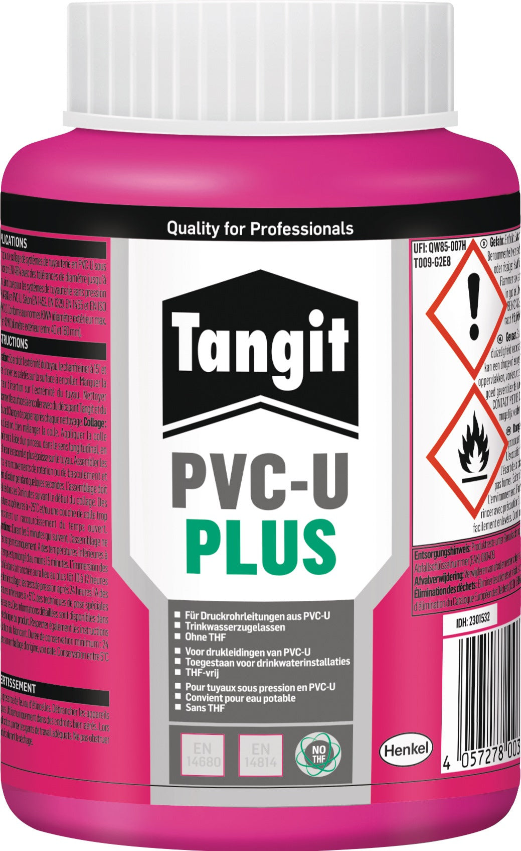 TANGIT Spezialkleber PVC-U PLUS 125 g Tube – Für Druckrohrleitungen & Abwassersysteme