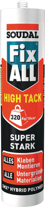SOUDAL 1K-Hybrid-Polymer Fix All HT weiß 420g Kartusche – Hochleistungs-Montagekleber