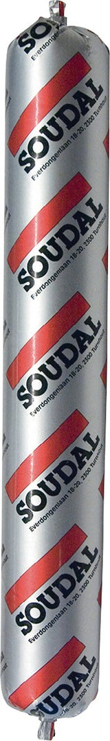 SOUDAL Silirub Bau N Weiß 300 ml Kartusche – Neutralvernetzender Silikondichtstoff für Bau- und Konstruktionsfugen
