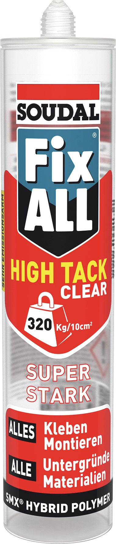 SOUDAL 1K-Hybrid-Polymer Fix All HT weiß 420g Kartusche – Hochleistungs-Montagekleber