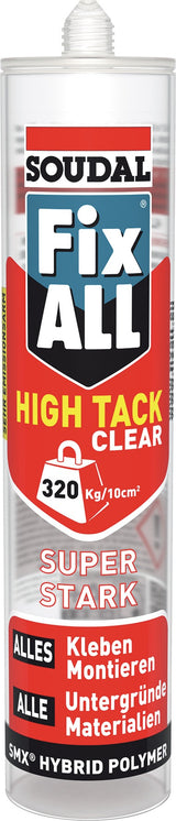 SOUDAL 1K-Hybrid-Polymer Fix All HT weiß 420g Kartusche – Hochleistungs-Montagekleber