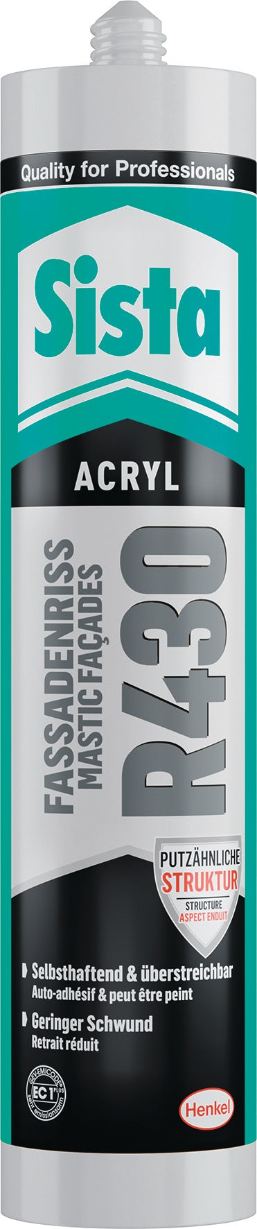 SISTA Acryl R430 Fassadenriss 300 ml altweiß Kartusche – 12 Stück