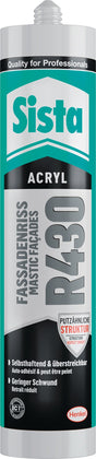 SISTA Acryl R430 Fassadenriss 300 ml altweiß Kartusche – 12 Stück