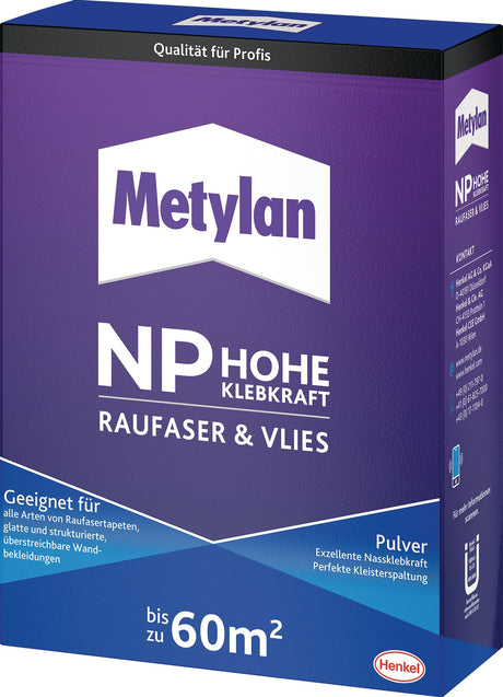 METYLAN Tapetenkleister Hohe Klebkraft NP Raufaser & Vlies 1kg – Sichere Verklebung
