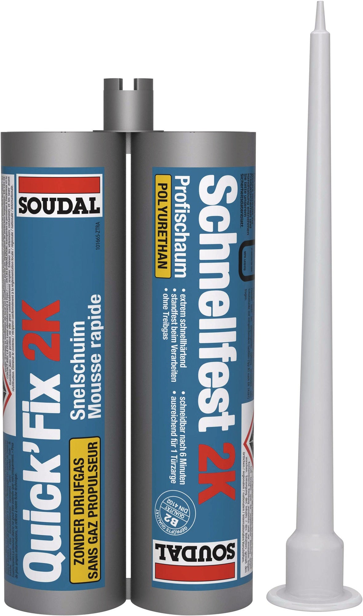 SOUDAL 2K-Zargenschnellschaum QUICK FIX 210 ml B2 beige Doppelkartusche