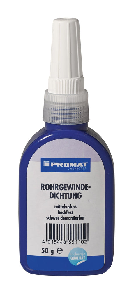 PROMAT CHEMICALS Rohrgewindedichtung hochfest mittelviskos braun 50 g Flasche – 10 Stück