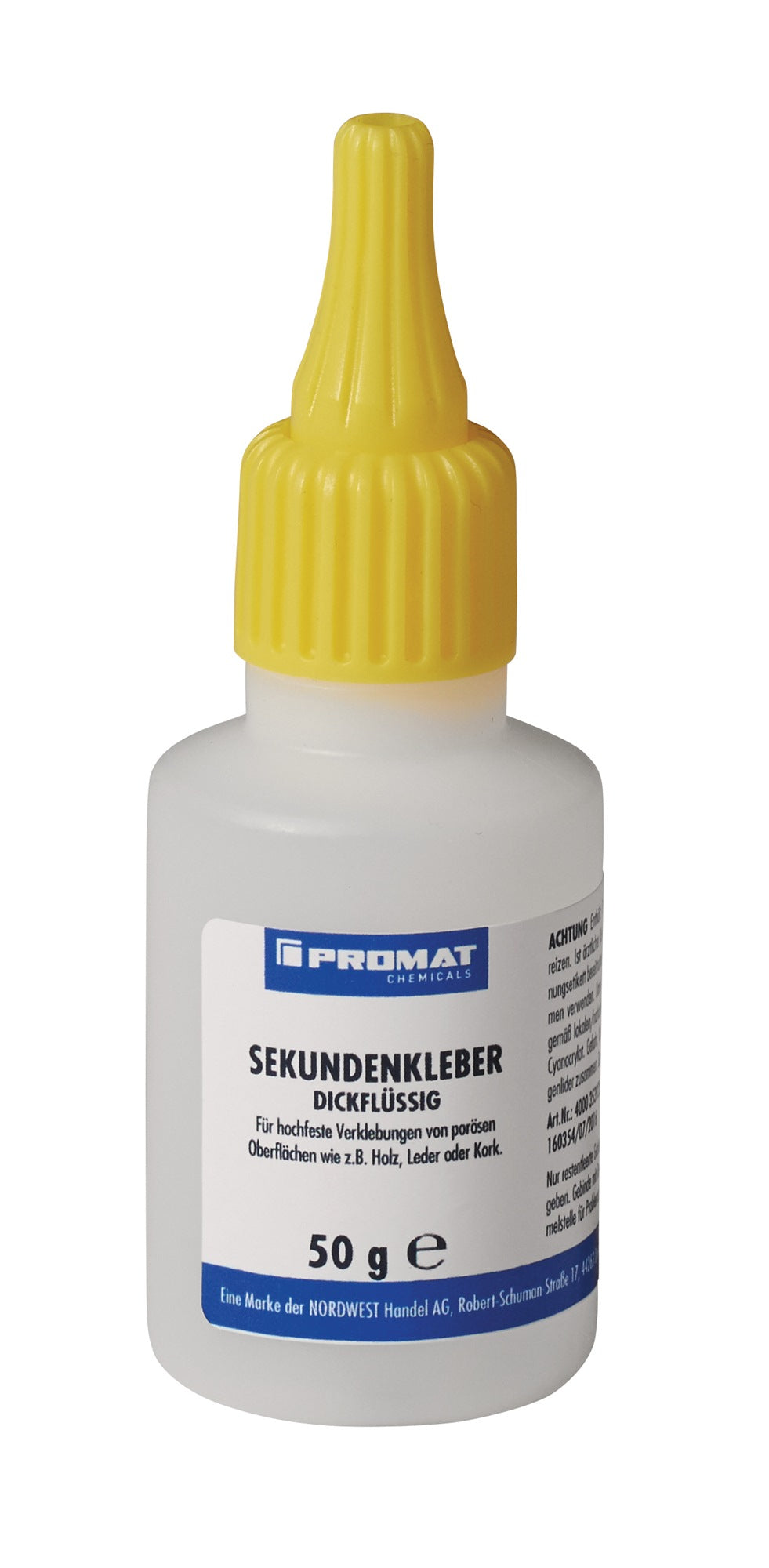 Sekundenkleber dickflüssig 20g farblos Flasche PROMAT CHEMICALS – 10 Stück