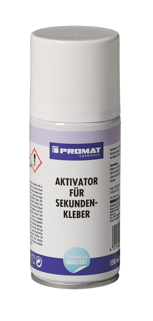 PROMAT CHEMICALS Aktivator für Sekundenkleber 150 ml Spraydose – 12 Stück