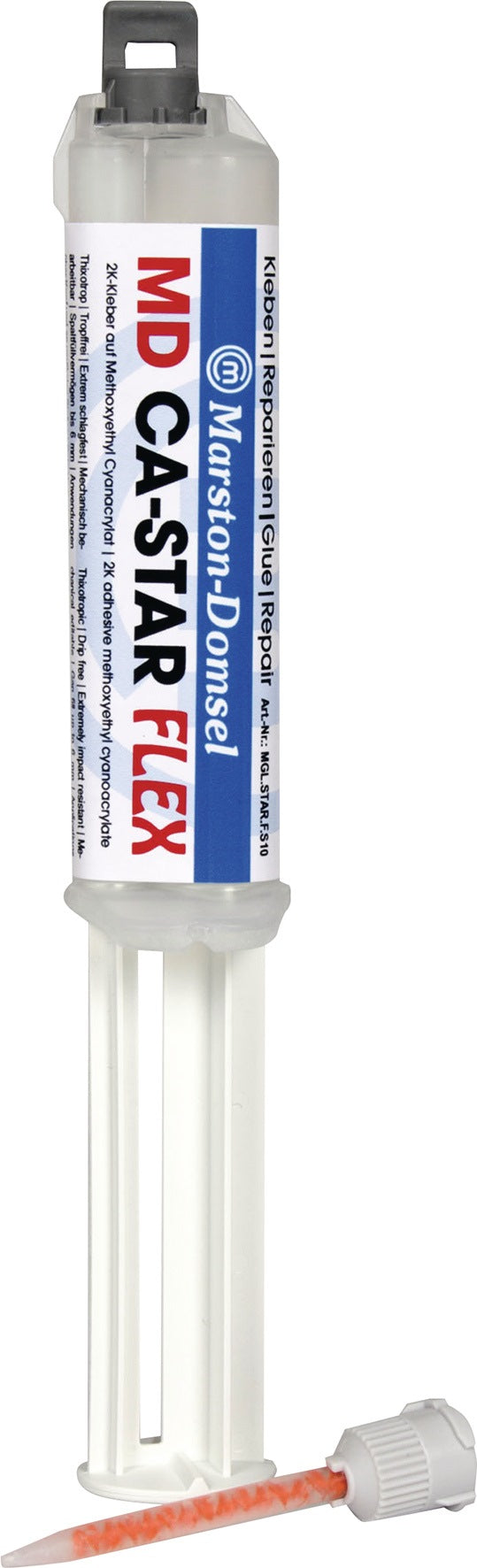 MARSTON MD CA-Star FLEX 2K-Cyanacrylatklebstoff 10g transparent Doppelspritze – 6 Stück