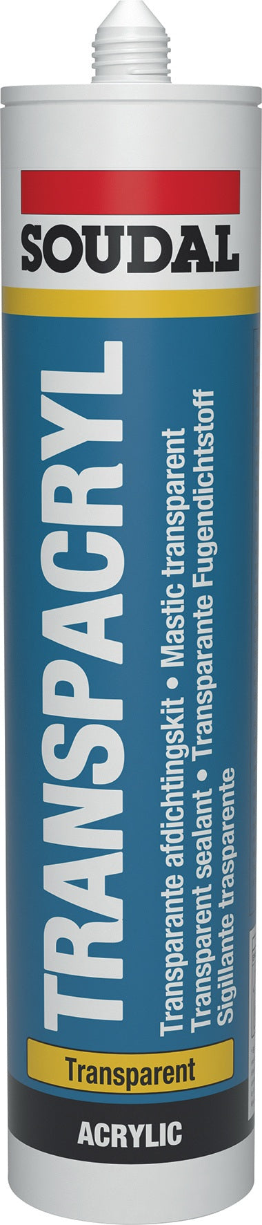 SOUDAL Acryl Transpacryl 310ml transparent Kartusche – Fugendichtstoff für Innen- und Außenfugen