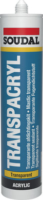 SOUDAL Acryl Transpacryl 310ml transparent Kartusche – Fugendichtstoff für Innen- und Außenfugen