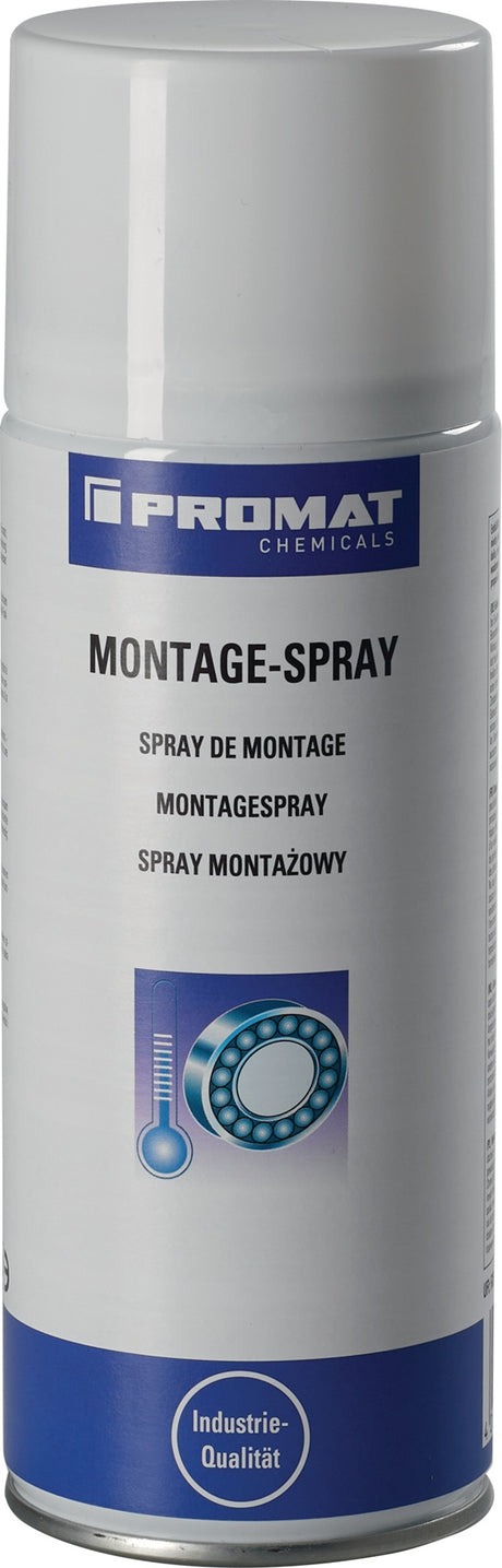 PROMAT CHEMICALS Montagespray 400 ml gelblich – Universelles Schmierfett für Industrie & Montage