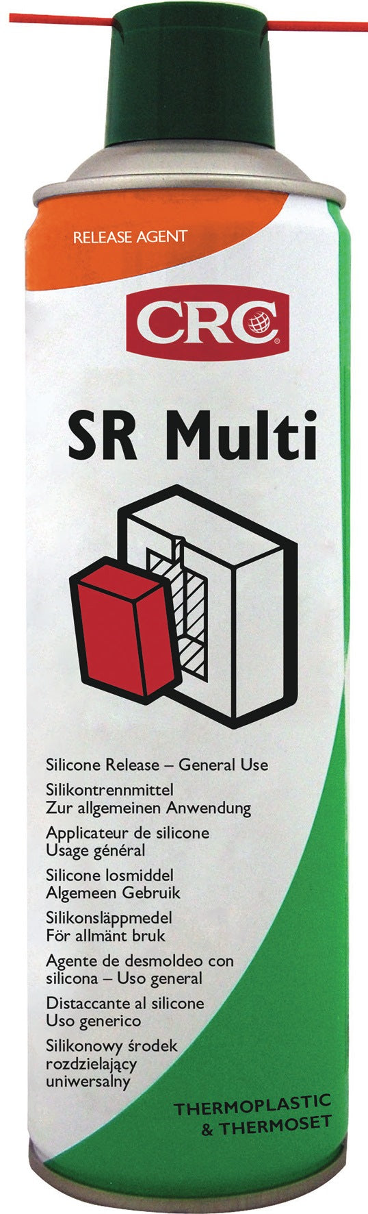 CRC Formentrennmittel SR MULTI farblos 500 ml Spraydose – Silikonhaltiges Trennmittel für Kunststoff und Gummi