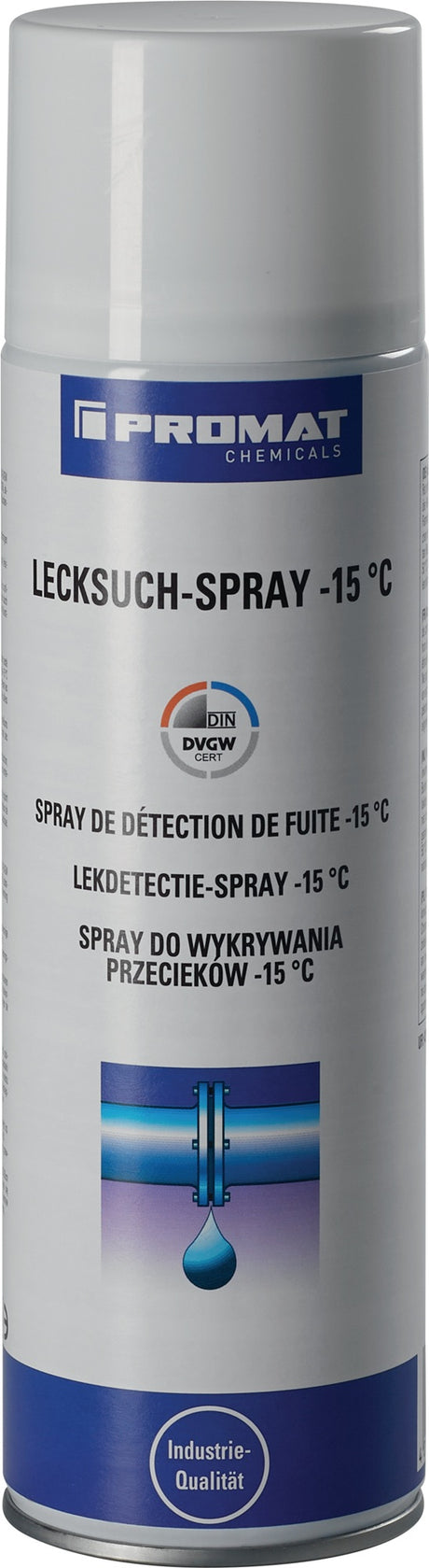PROMAT CHEMICALS Lecksuchspray -15 °C farblos DVGW 400 ml Spraydose – 12 Stück