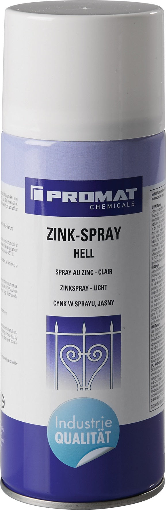 PROMAT CHEMICALS Zinkspray hell 400 ml – Schnelltrocknender Korrosionsschutz, 12er-Pack