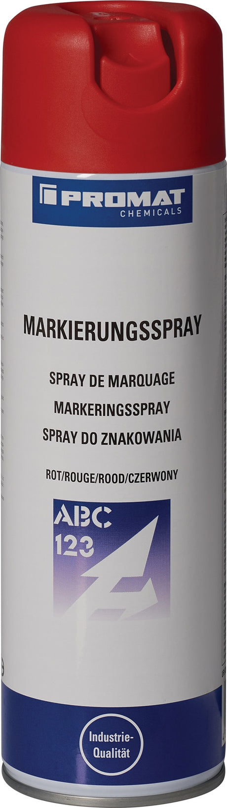 PROMAT CHEMICALS Markierungsspray Rot 500 ml – 360°-Ventil, frostsichere Langzeitmarkierung