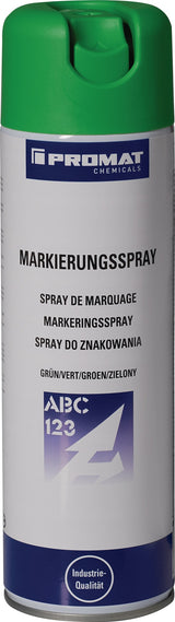 PROMAT CHEMICALS Markierungsspray Rot 500 ml – 360°-Ventil, frostsichere Langzeitmarkierung