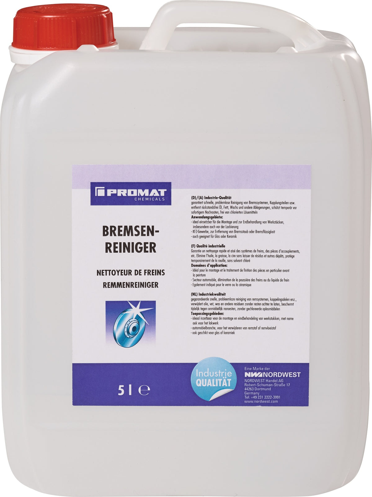 PROMAT CHEMICALS Bremsenreiniger acetonhaltig 500 ml Spraydose – 12 Stück
