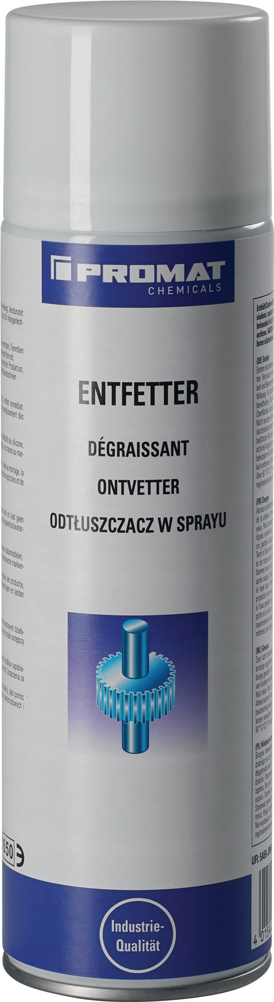 PROMAT CHEMICALS Entfetter 500 ml Spraydose – Silikonfreier Industriereiniger mit Sofortwirkung