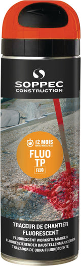 SOPPEC Baustellenmarkierspray FLUO TP neongrün 500 ml – 12er Pack, leuchtstark & präzise