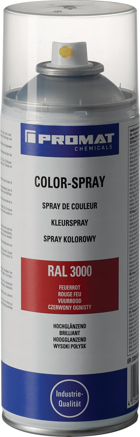 PROMAT CHEMICALS Colorspray feuerrot seidenmatt RAL 3000, 400 ml Spraydose