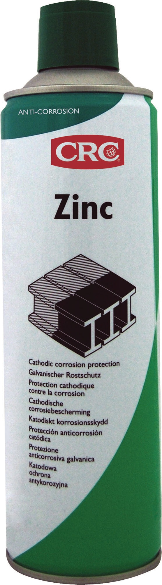 CRC Zinkschutzlack ZINC 500 ml grau matt Spraydose – 98,5 % reinstes Zink