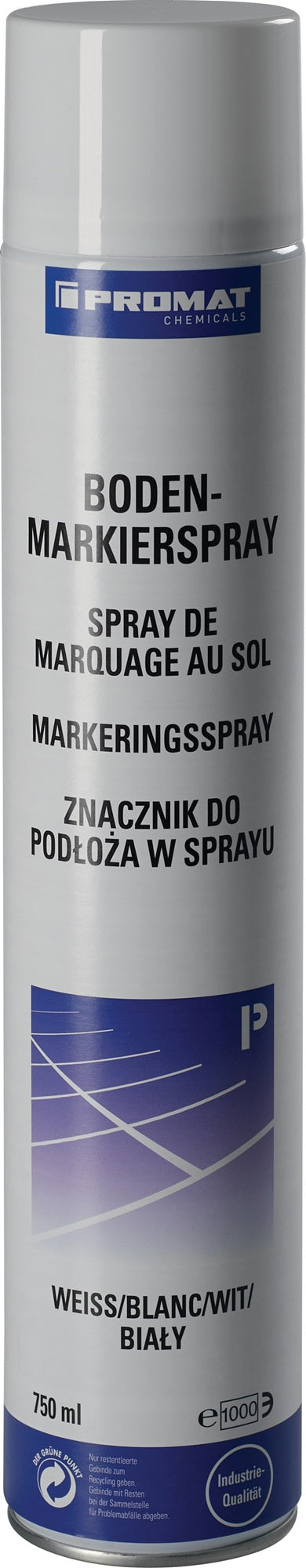Bodenmarkierspray 750 ml weiß PROMAT CHEMICALS – 6er-Pack, abriebfest