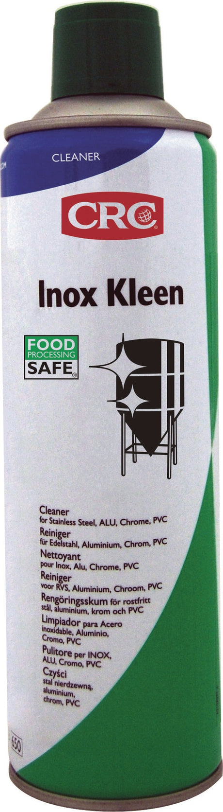 CRC INOX KLEEN Edelstahlreiniger 500 ml Spraydose – NSF C1/A7
