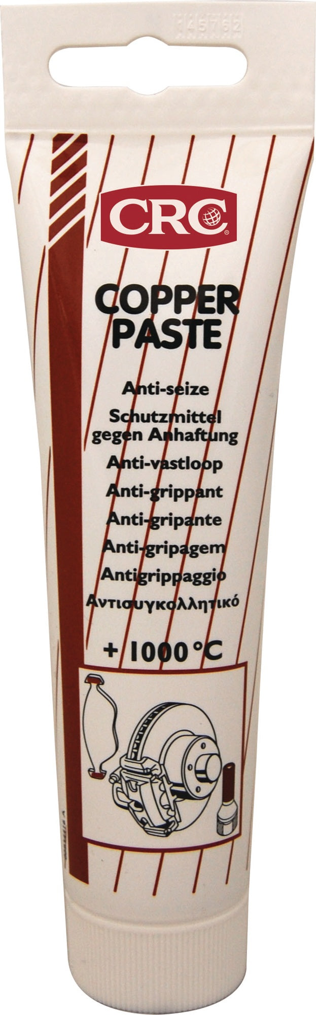 CRC Kupferpaste COPPER PASTE 100 ml Tube – Hochtemperatur-Antifestbrenn- und Montagepaste