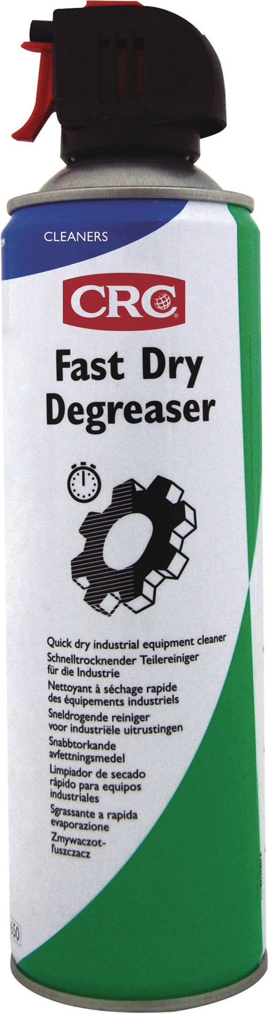 CRC Universalreiniger FAST DRY DEGREASER 500 ml Spraydose – Schnell trocknender Teilereiniger und Entfetter