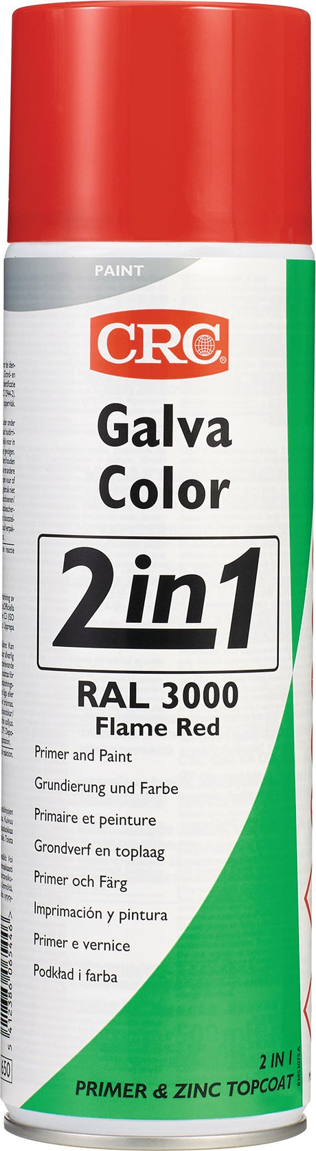 CRC GALVACOLOR Farbschutzlackspray 2 in 1 feuerrot RAL 3000 matt 500ml