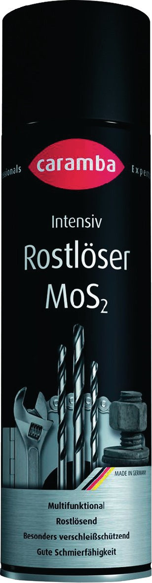 CARAMBA Intensivrostlöser MoS₂ 500 ml Spraydose – Hochdruck-Schmieröl, -30 bis +450 °C