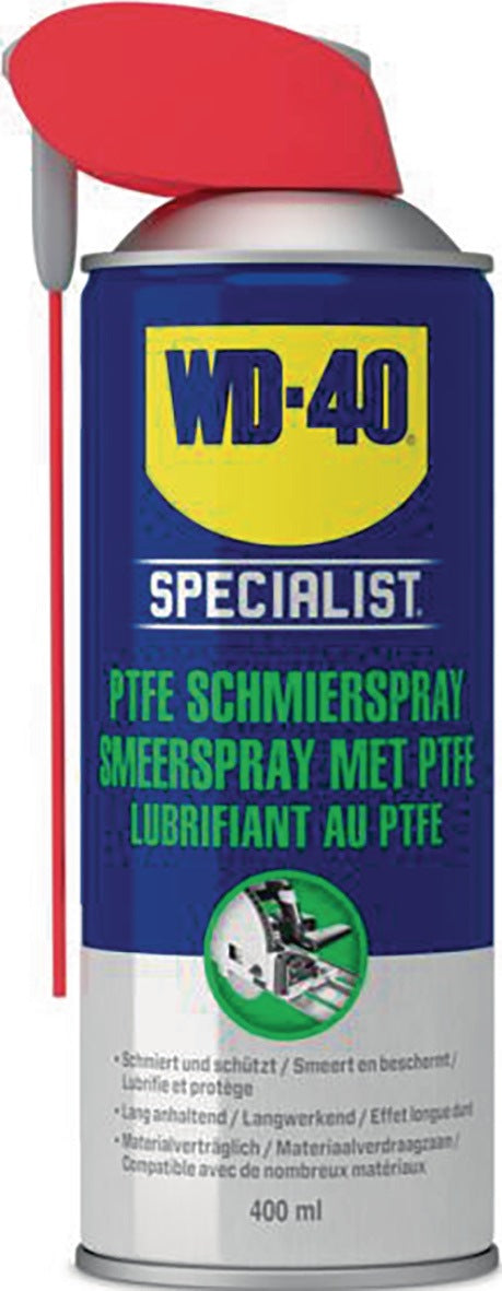 WD-40 SPECIALIST PTFE Schmierspray dunkelgelb NSF H2 400 ml Spraydose Smart Straw™ – 12 Stück