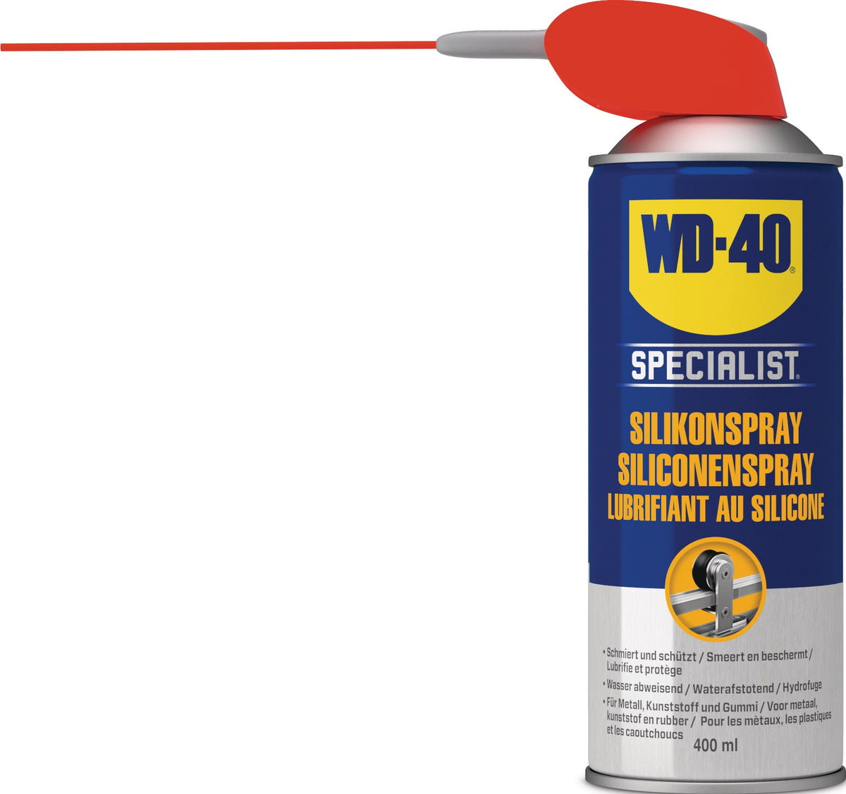 WD-40 SPECIALIST Silikonspray farblos NSF H2 400 ml Spraydose Smart Straw™