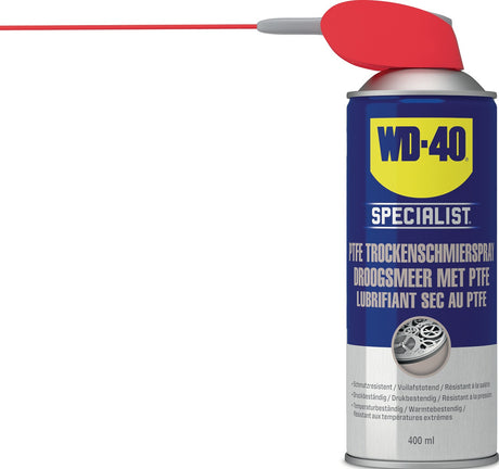 WD-40 SPECIALIST PTFE Trockenschmierspray dunkelgelb NSF H2 400 ml Spraydose Smart Straw™