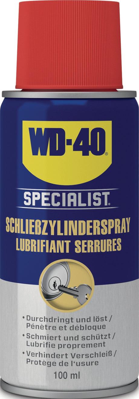 WD-40 SPECIALIST Schließzylinderspray 100 ml – Silikon- und fettfreie Formel für Schließzylinder