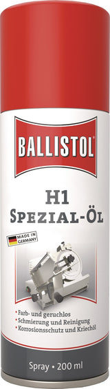 BALLISTOL Spezial-Öl H1 200 ml Spraydose – NSF-H1-zertifiziertes Universalspray für die Lebensmittelindustrie