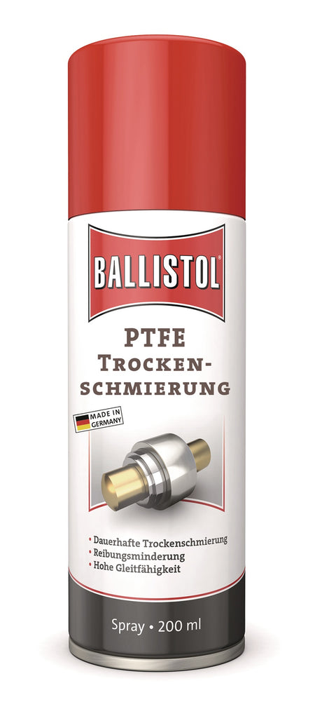 BALLISTOL PTFE Trockenschmierung farblos/weißlich 200ml Spraydose – 6 Stück
