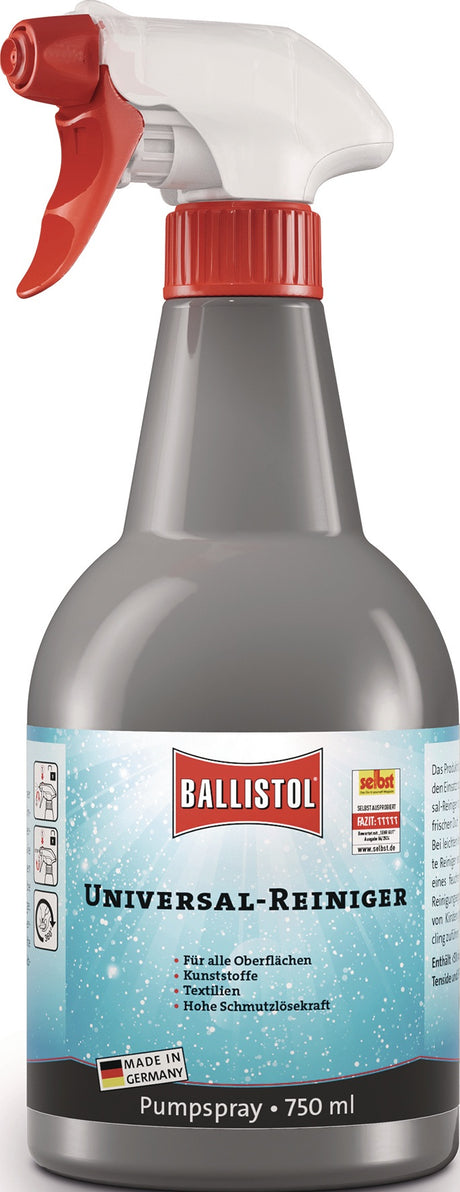 BALLISTOL Universalreiniger 750 ml Sprühflasche – 6er-Pack, materialschonend & antibakteriell