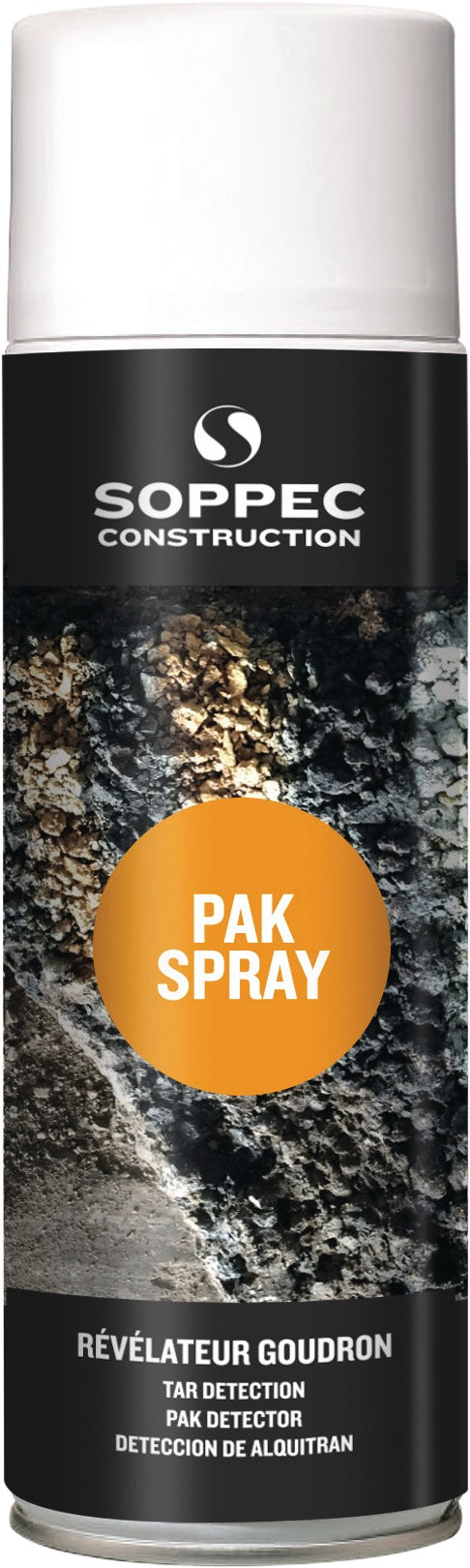 SOPPEC PAK-Detector weiß 500 ml Spraydose – Schnellnachweis von PAK in Asphalt & bituminösen Materialien